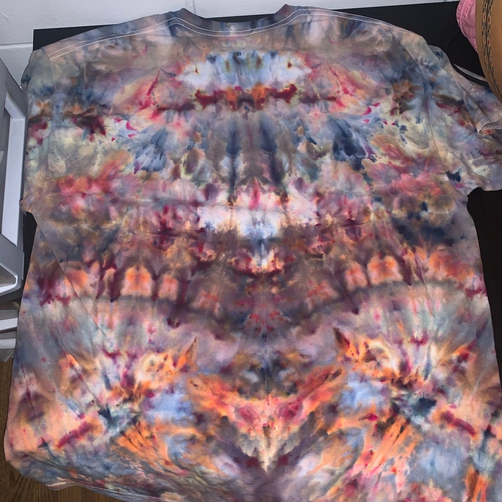 SOLD Mushroom tie dye tshirt CUSTOM AVAILABLE - Picture 2 of 4